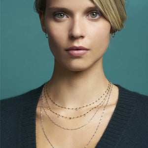 Gigi Clozeau - Gigi Supreme Classic 1 Diamond Necklace, Scarab, Rose Gold, 16.5"