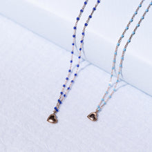 Gigi Clozeau - Lucky Heart Mini Gigi Lapis necklace, Yellow Gold, 15.7"