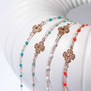 Gigi Clozeau - Lucky Clover Classic Gigi Iceberg diamond Bracelet, Rose Gold, 6.7"