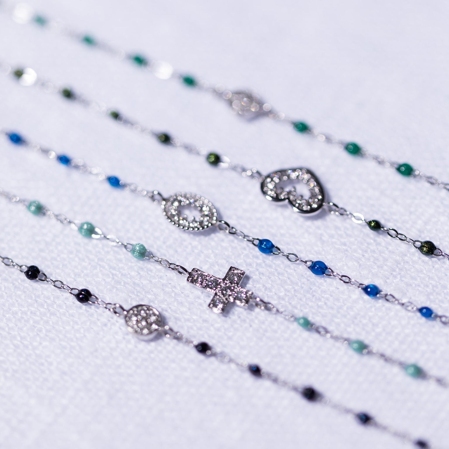 Gigi Clozeau - Puce Classic Gigi Black diamond bracelet, White Gold, 6.7"