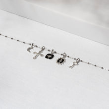 Gigi Clozeau - Petite Lace Cross diamond pendant, White Gold
