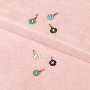 Gigi Clozeau - Flower Jade diamond pendant, Rose Gold