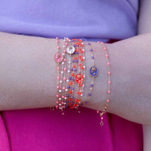 Gigi Clozeau - Classic Gigi Pink bracelet, Rose Gold, 7.5"