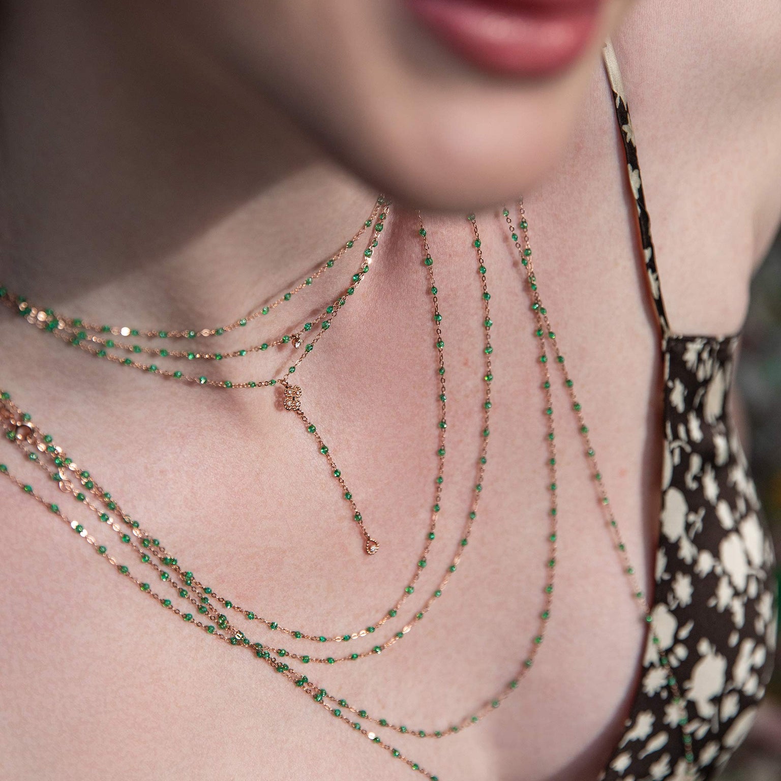 Gigi Clozeau - Classic Gigi Mint Necklace, Yellow Gold, 16.5"