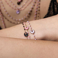 Gigi Clozeau - Fuchsia Rose Bracelet, Rose Gold, 6.7"