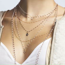 Gigi Clozeau - Classic Gigi White necklace, Rose Gold, 16.5"