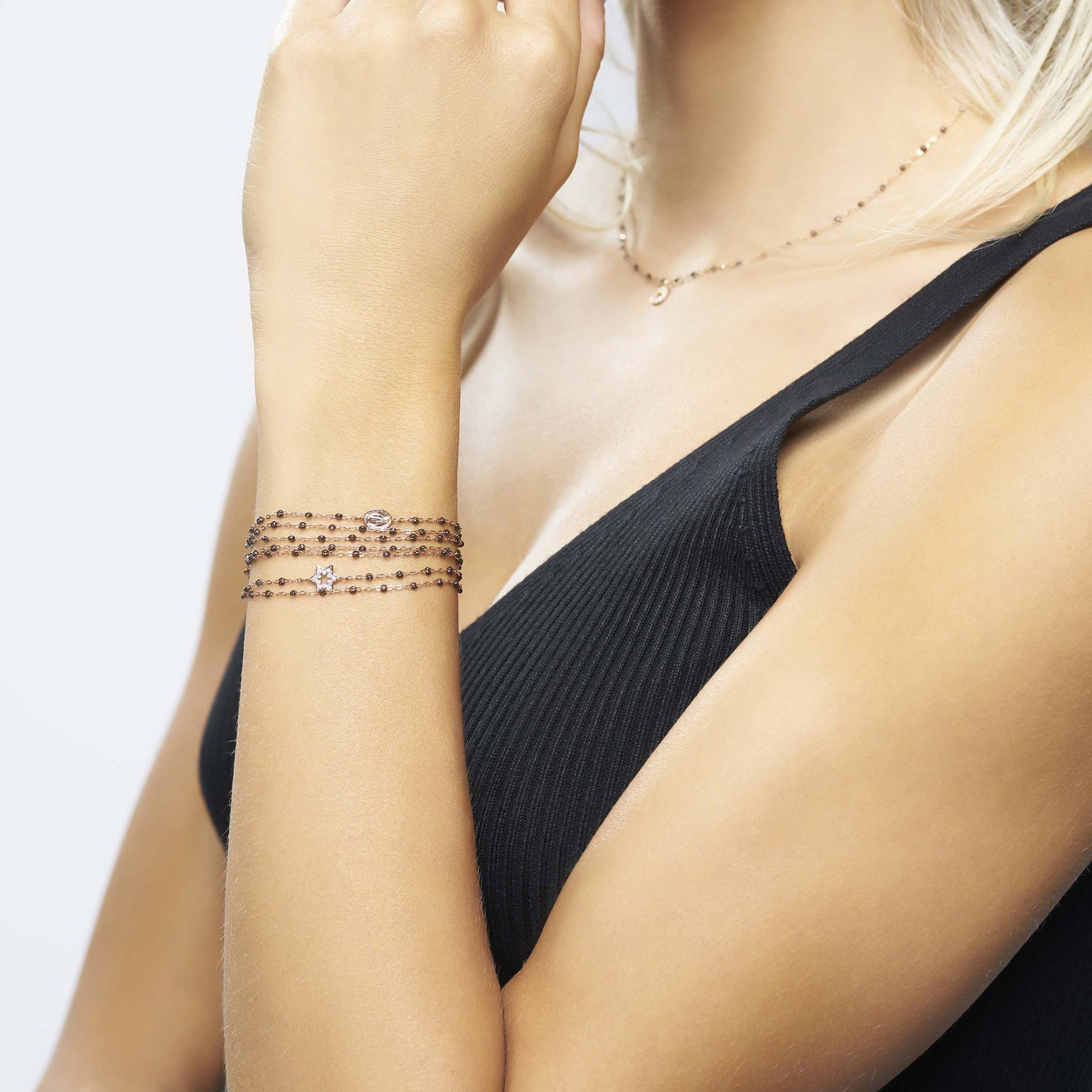 Gigi Clozeau - Classic Gigi Quartz Bracelet, Rose Gold, 6.7"