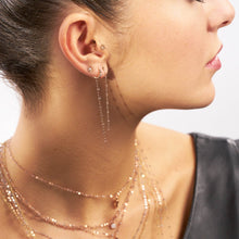 Gigi Clozeau - Classic Gigi dangling Sparkle diamond earrings, Rose Gold