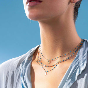 Gigi Clozeau - Classic Gigi Jeans necklace, Rose Gold, 16.5"