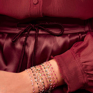 Gigi Clozeau - Star Classic Gigi Emerald diamond bracelet, Rose Gold, 6.7"