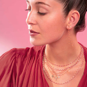 Gigi Clozeau - Classic Gigi Candy necklace, Rose Gold, 16.5"