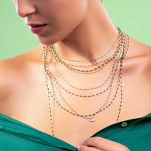 Gigi Clozeau - Classic Gigi Violet necklace, Rose Gold, 19.7"
