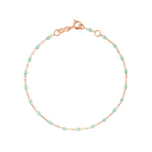 Gigi Clozeau - Baby Classic Gigi Jade bracelet, Rose Gold, 5.1"