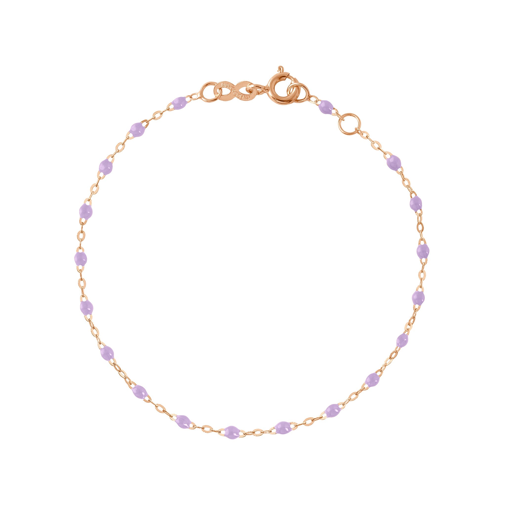 Gigi Clozeau - Baby Classic Gigi Lilac bracelet, Rose Gold, 5.1"