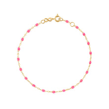 Gigi Clozeau - Baby Classic Gigi Pink bracelet, Yellow Gold, 5.1"