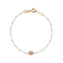 Gigi Clozeau - Baby Madone Charm Classic Gigi Baby Blue bracelet, Rose Gold, 5.1"
