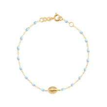 Gigi Clozeau - Baby Madone Charm Classic Gigi Baby Blue bracelet, Yellow Gold, 5.1"