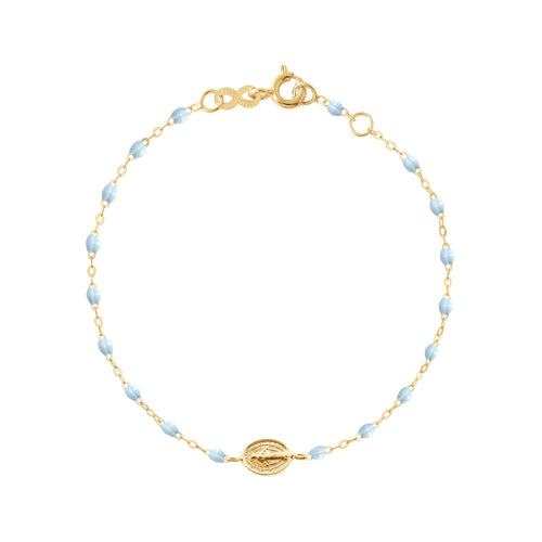 Gigi Clozeau - Baby Madone Charm Classic Gigi Baby Blue bracelet, Yellow Gold, 5.1