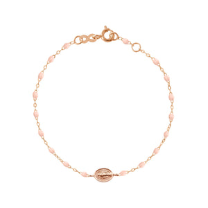 Gigi Clozeau - Baby Madone Charm Classic Gigi Baby Pink bracelet, Rose Gold, 5.1"
