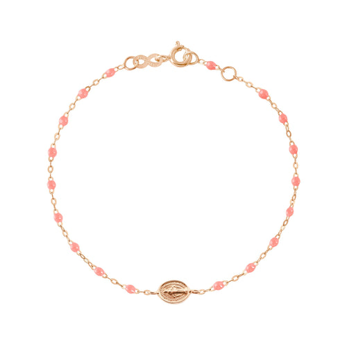 Gigi Clozeau - Baby Madone Charm Classic Gigi Fuchsia bracelet, Rose Gold, 5.1