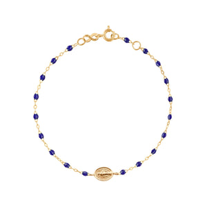 Gigi Clozeau - Baby Madone Charm Classic Gigi Lapis bracelet, Yellow Gold, 5.1"