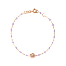 Gigi Clozeau - Baby Madone Charm Classic Gigi Lilac bracelet, Rose Gold, 5.1"