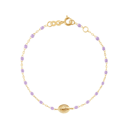 Gigi Clozeau - Baby Madone Charm Classic Gigi Lilac bracelet, Yellow Gold, 5.1
