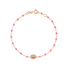 Gigi Clozeau - Baby Madone Charm Classic Gigi Pink bracelet, Rose Gold, 5.1"