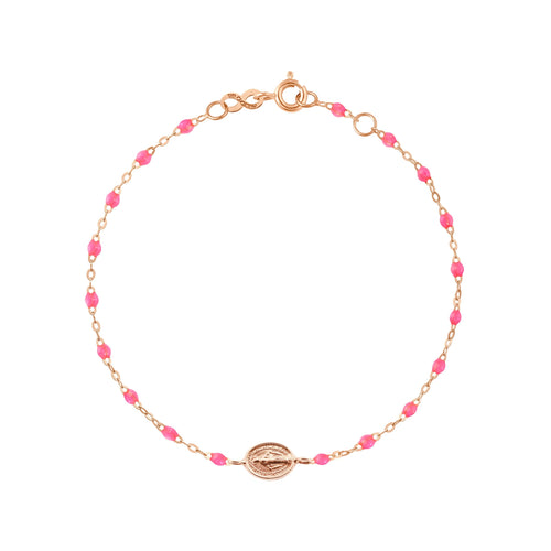 Gigi Clozeau - Baby Madone Charm Classic Gigi Pink bracelet, Rose Gold, 5.1