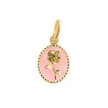 Gigi Clozeau - Baby Pink Rose Pendant, Yellow Gold
