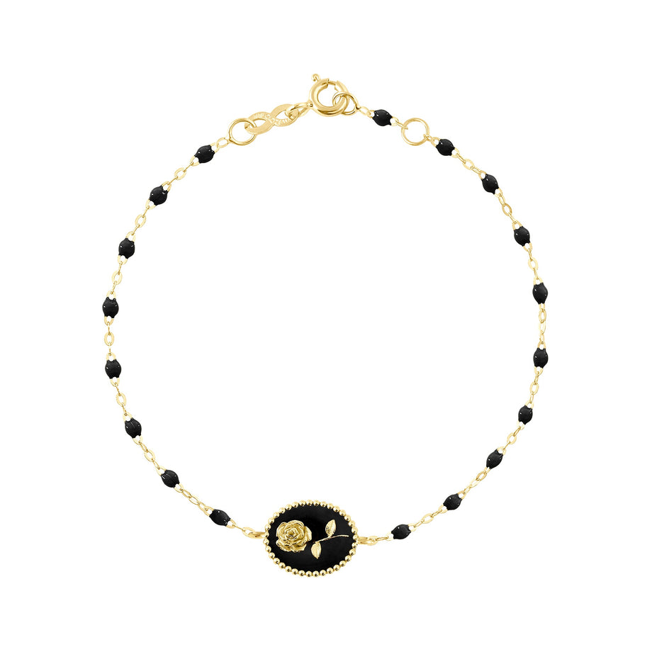 Gigi Clozeau - Black Rose Bracelet, Yellow Gold, 6.7