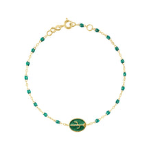 Gigi Clozeau - Cactus Classic Gigi Emerald bracelet, Yellow Gold, 6.7"