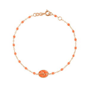 Gigi Clozeau - Cactus Classic Gigi Orange bracelet, Rose Gold, 6.7"