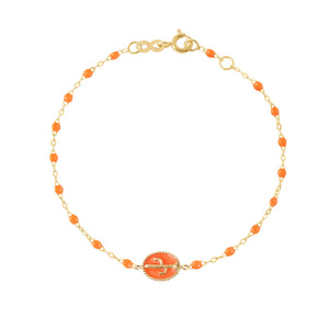 Gigi Clozeau - Cactus Classic Gigi Orange bracelet, Yellow Gold, 6.7"