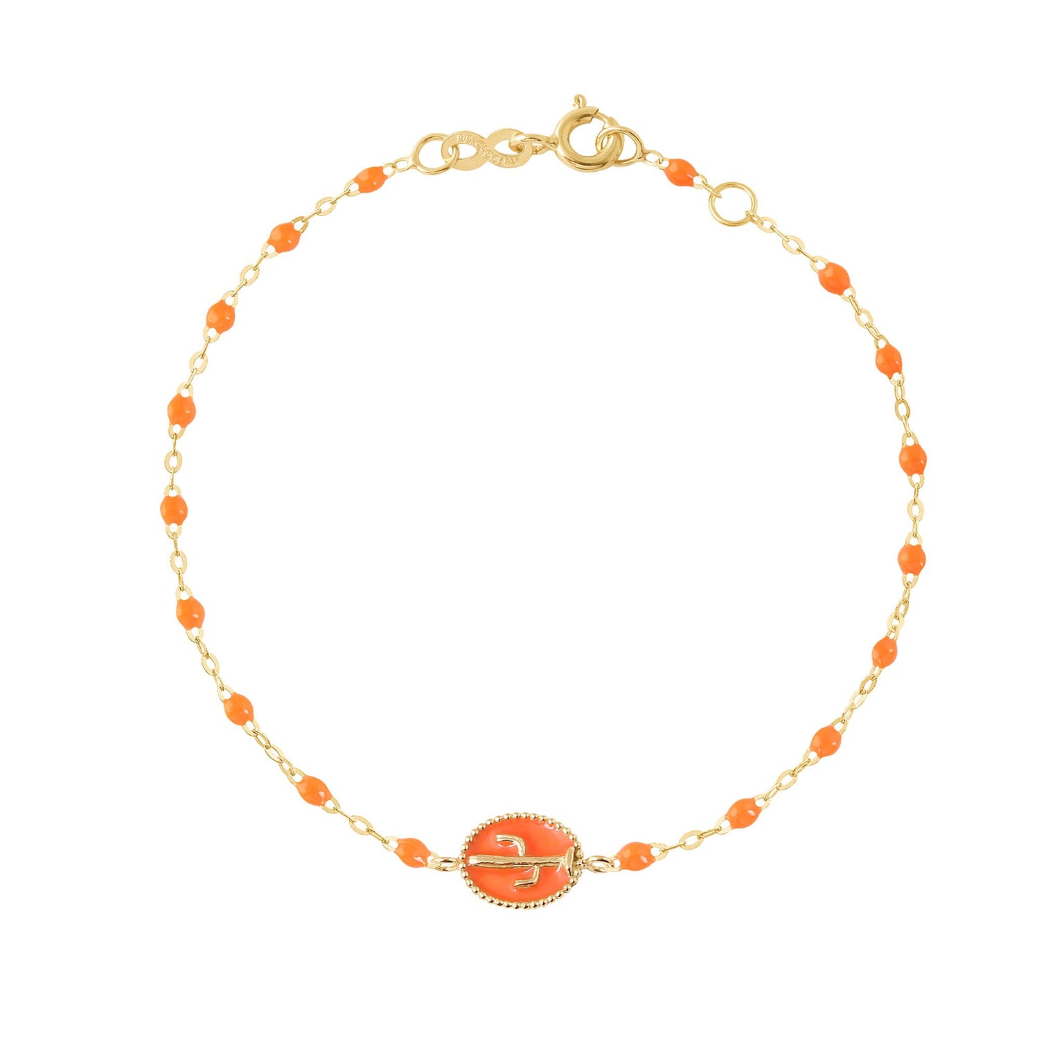 Gigi Clozeau - Cactus Classic Gigi Orange bracelet, Yellow Gold, 6.7"
