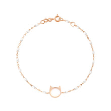 Gigi Clozeau - Cat Classic Gigi White bracelet, Rose Gold, 6.7"