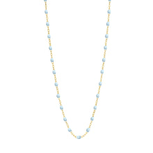 Gigi Clozeau - Child Classic Gigi Baby Blue necklace, Yellow Gold, 13"