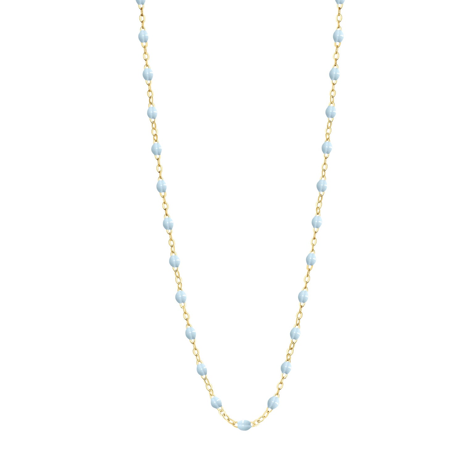 Gigi Clozeau - Child Classic Gigi Baby Blue necklace, Yellow Gold, 13"