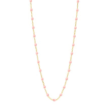 Gigi Clozeau - Child Classic Gigi Baby Pink necklace, Yellow Gold, 13"