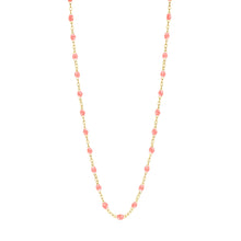 Gigi Clozeau - Child Classic Gigi Fuchsia necklace, Yellow Gold, 13"