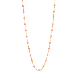 Gigi Clozeau - Child Classic Gigi Fuchsia necklace, Yellow Gold, 13"