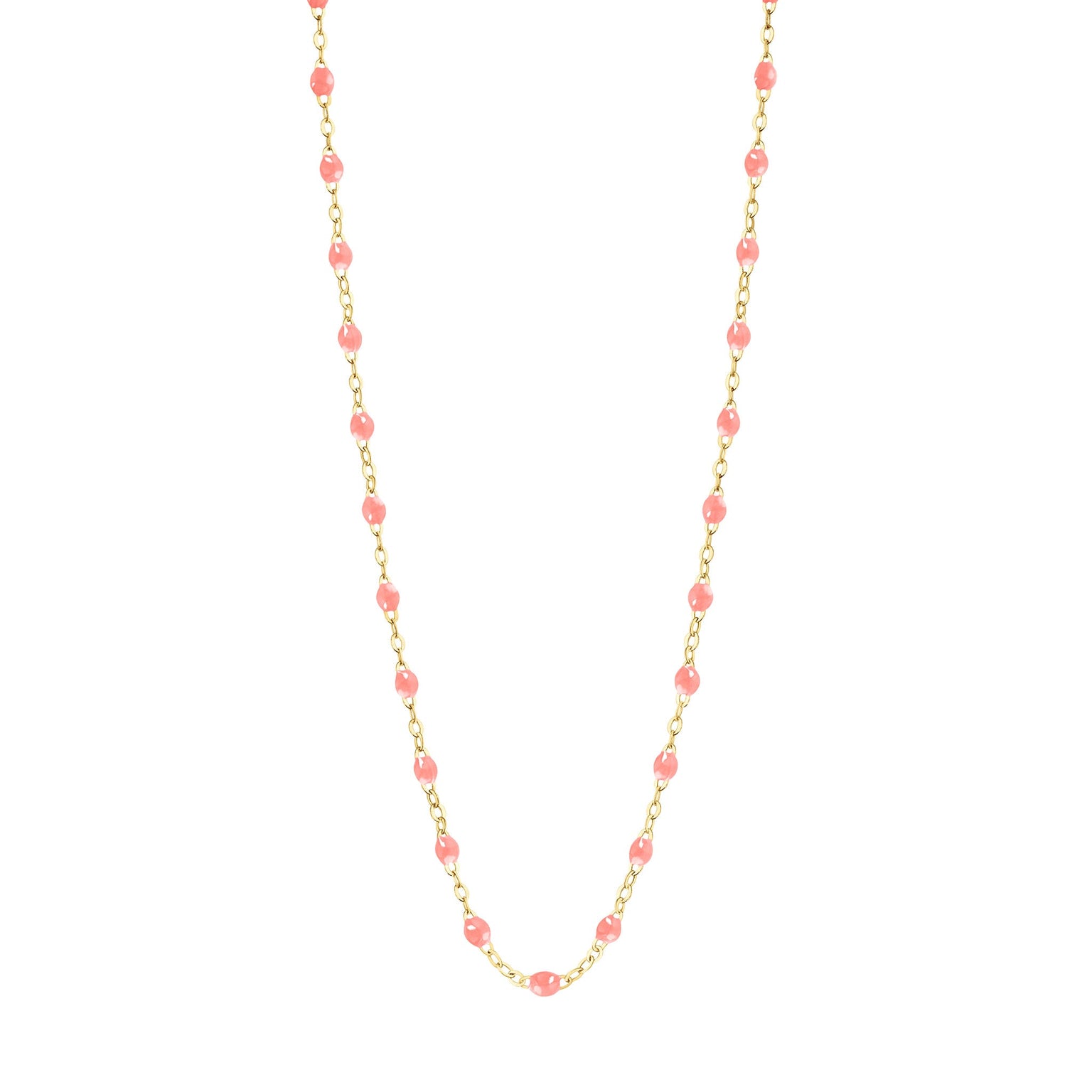Gigi Clozeau - Child Classic Gigi Fuchsia necklace, Yellow Gold, 13"