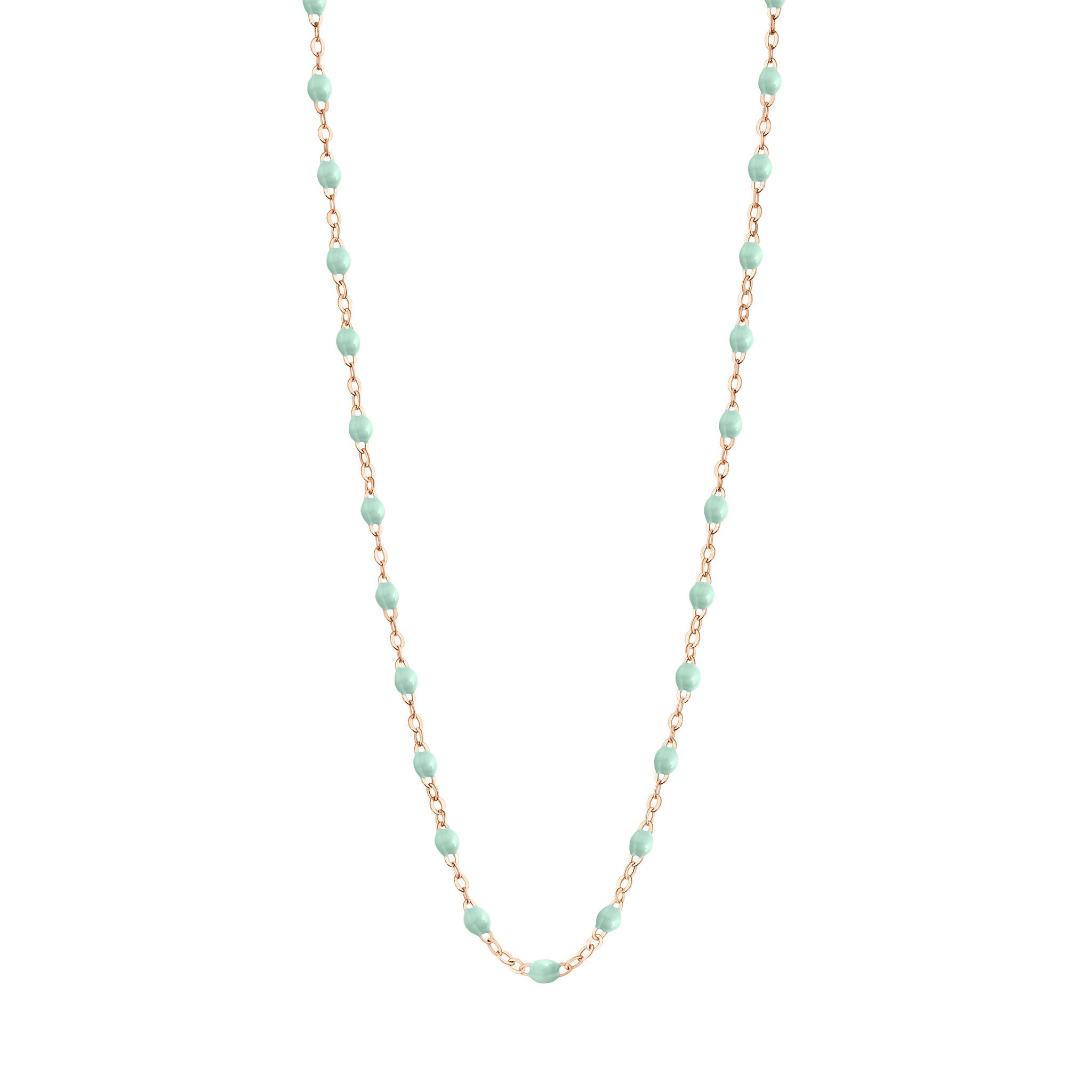 Gigi Clozeau - Child Classic Gigi Jade necklace, Rose Gold, 13"