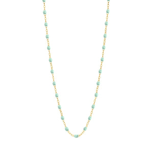 Gigi Clozeau - Child Classic Gigi Jade necklace, Yellow Gold, 13"