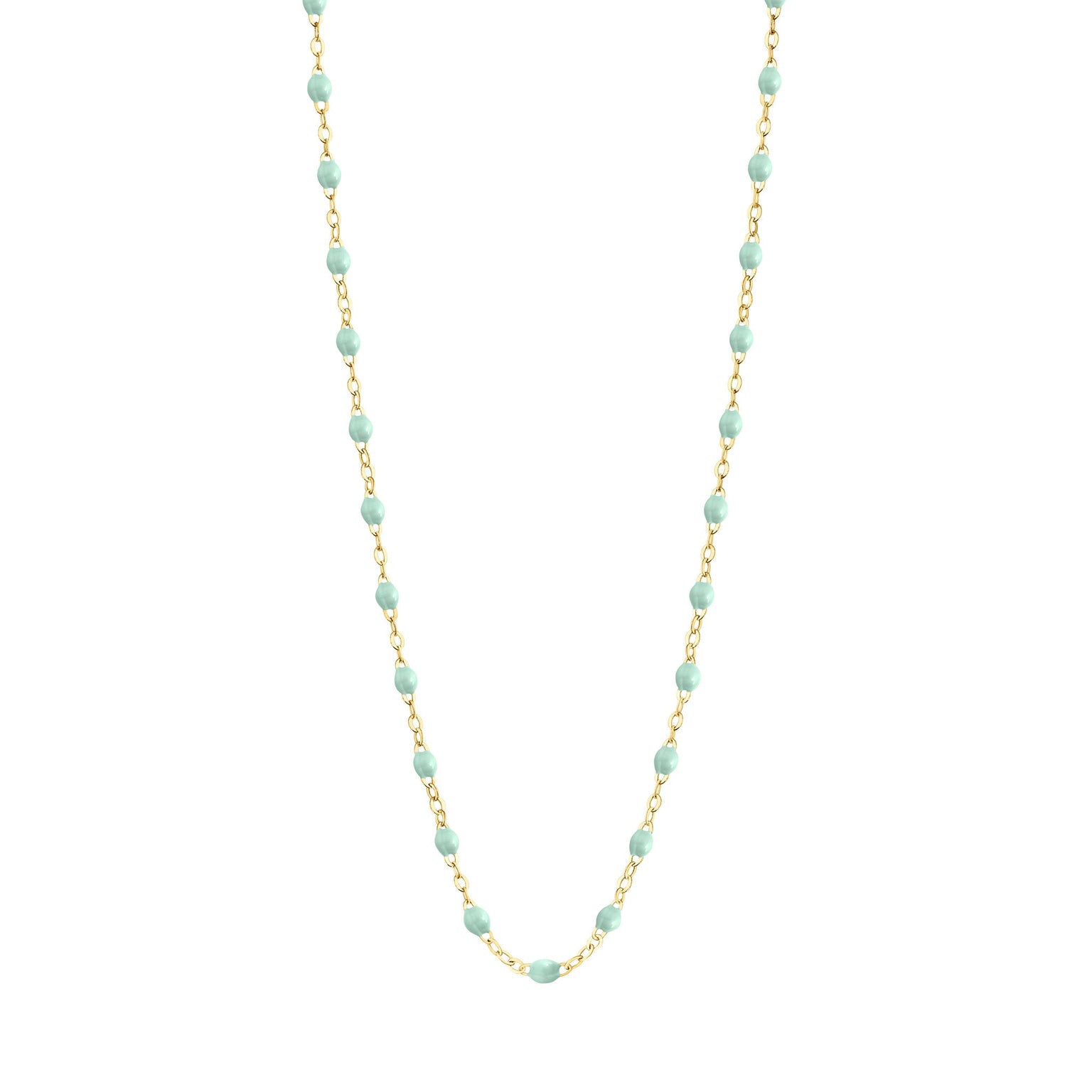 Gigi Clozeau - Child Classic Gigi Jade necklace, Yellow Gold, 13"