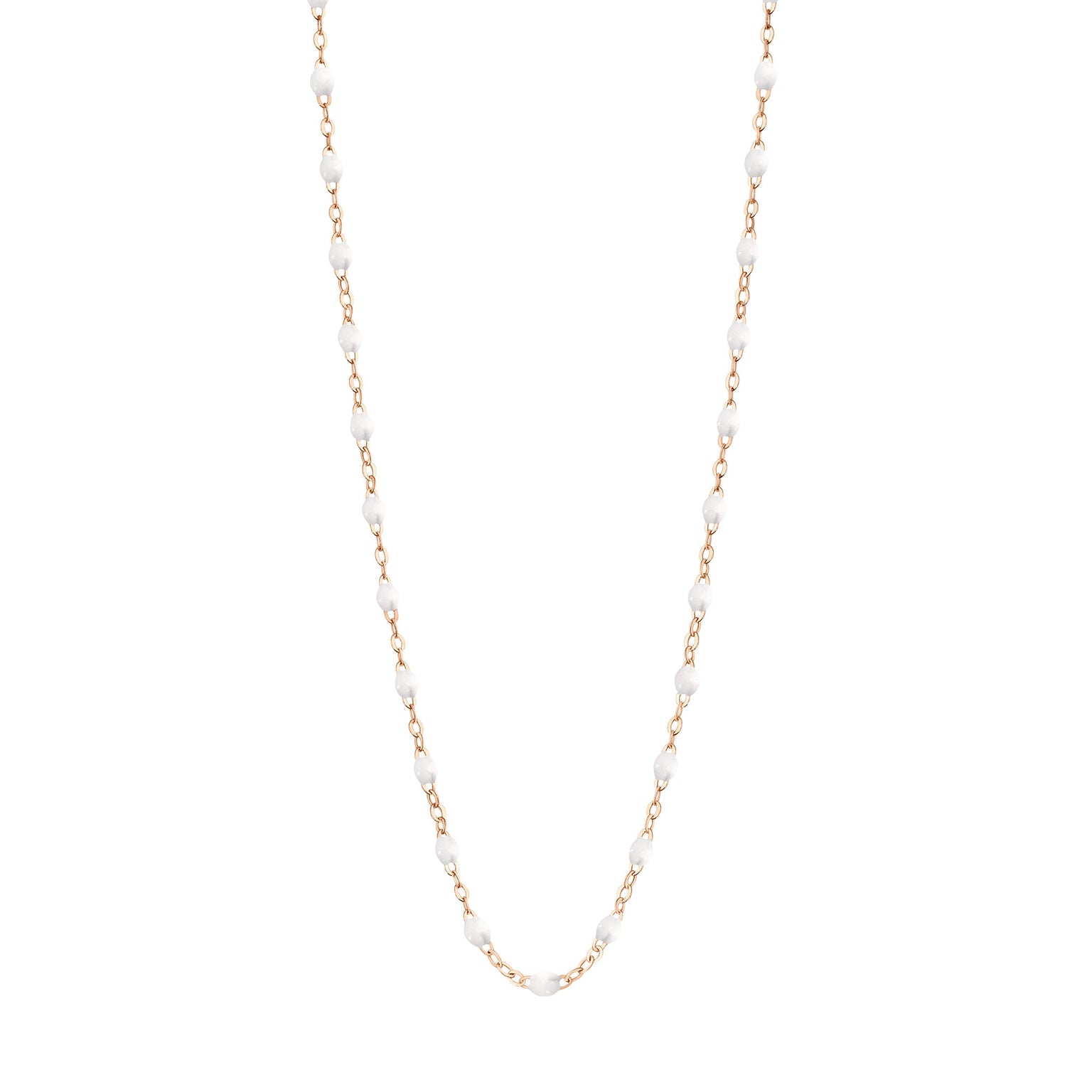 Gigi Clozeau - Child Classic Gigi White necklace, Rose Gold, 13"
