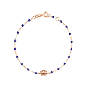 Gigi Clozeau - Child Madone Charm Classic Gigi Lapis bracelet, Rose Gold, 5.9"