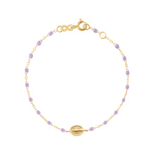 Gigi Clozeau - Child Madone Charm Classic Gigi Lilac bracelet, Yellow Gold, 5.9"