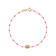 Gigi Clozeau - Child Madone Charm Classic Gigi Pink bracelet, Rose Gold, 5.9"