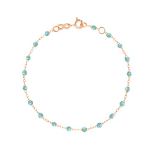 Gigi Clozeau - Classic Gigi Aqua bracelet, Rose Gold, 7.1"